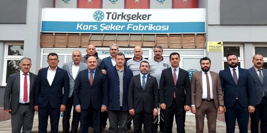Milletvekili Adem Çalkın, Kars Şeker Fabrikası’nda…
