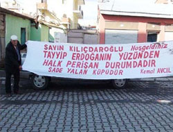 Kemal Avcılın Olay Pankartı