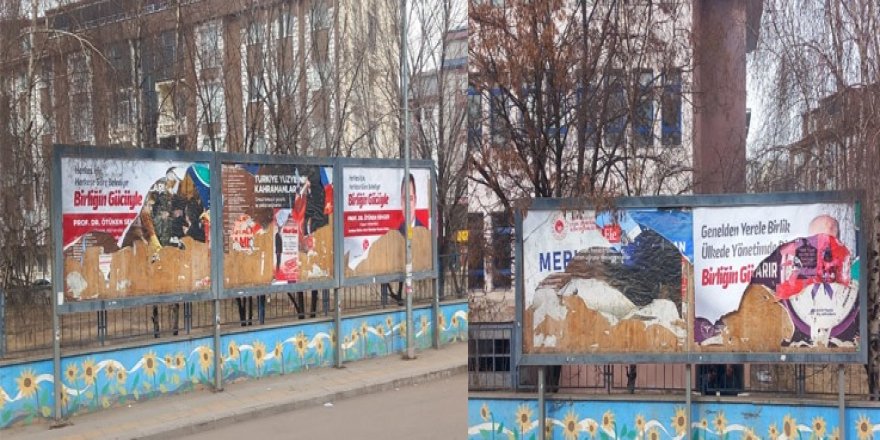 Prof. Senger'in seçim afişleri yırtıldı, billboardlar kırıldı