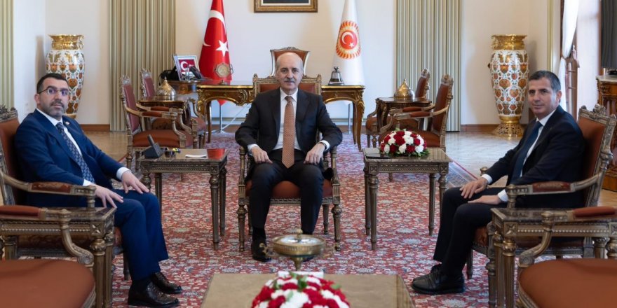 Milletvekili Adem Çalkın, TBMM Başkanı Numan Kurtulmuş’u ziyaret etti