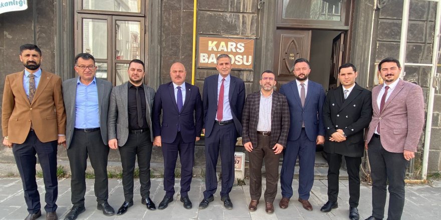 Milletvekili Adem Çalkın, Kars Barosu’nu ziyaret etti