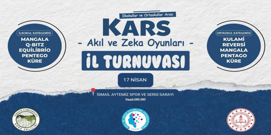 Kars Akıl ve Zeka Oyunları İl Turnuvası Yapılacak