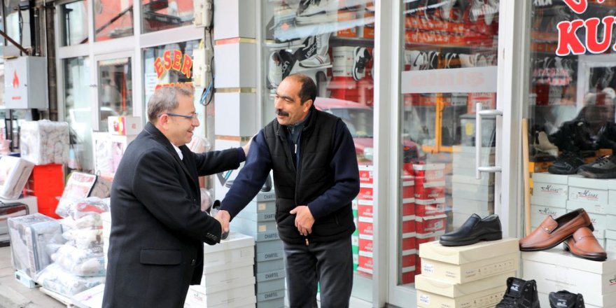 Kars Valisi Ziya Polat’tan esnaf ziyareti