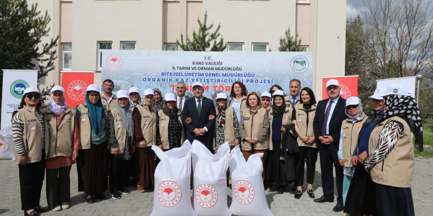 Kars'ta “Organik Kaz Yetiştiriciliği Projesi” başladı