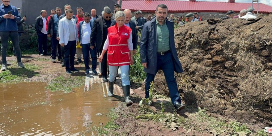 Kars Milletvekili Adem Çalkın, Heyetle Birlikte Sel Bölgesinde...