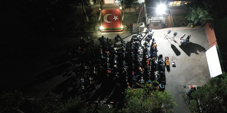 Kars'ta hükümlüler için açık hava sineması
