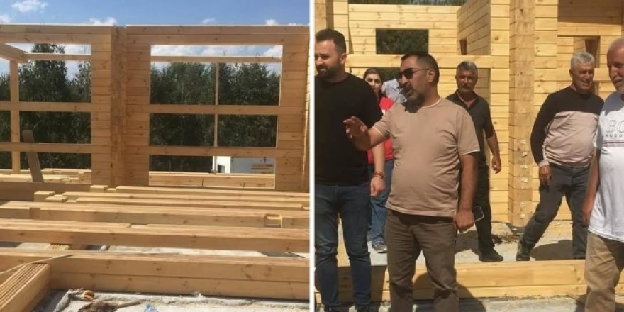 Arpaçay Kütük Ev Projesi Devam Ediyor