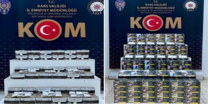 Kars’ta Kaçak Tütün Operasyonu: 2 şahısa işlem yapıldı