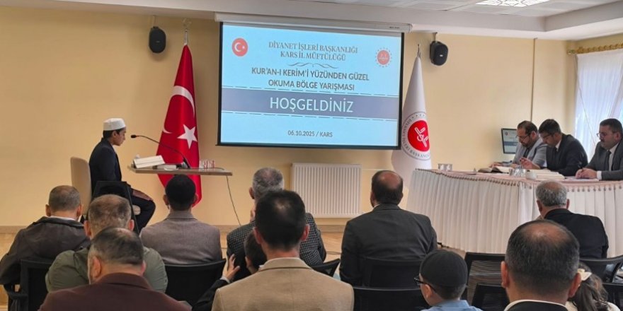 Kur’an-ı Kerim’i Güzel Okuma Yarışması Bölge Finali Kars’ta yapıldı