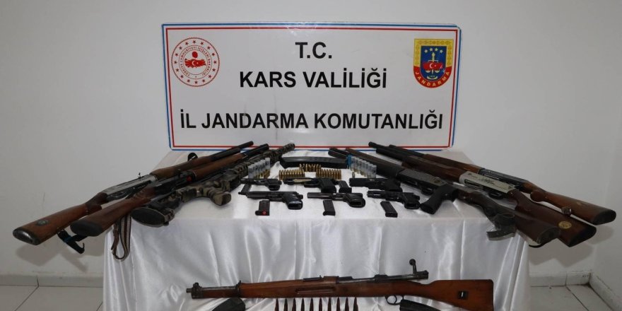 Kars’ta Jandarmadan Ruhsatsız Silah Operasyonu