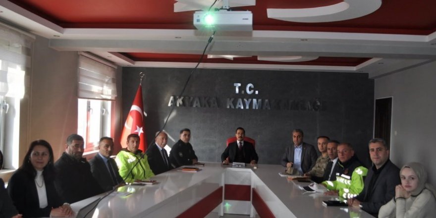 Akyaka'da Kış Tedbirleri Koordinasyon Toplantısı yapıldı