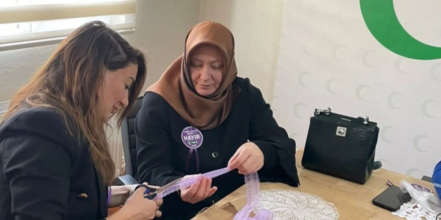 Yeşilaydan, “Kadına Yönelik Şiddete Hayır” mesajıyla dantel atölyesi