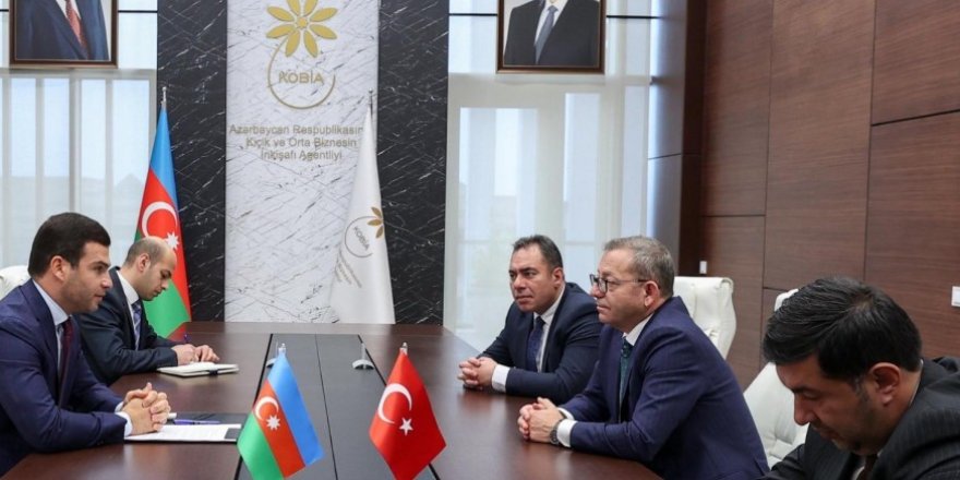 Kars Heyeti, Azerbaycan KOBİ Geliştirme Ajansı Başkanı ile Bir Araya Geldi