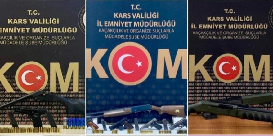 Kars’ta Yasa Dışı Silah Ticareti Operasyonu: 10 Şahıs hakkında işlem