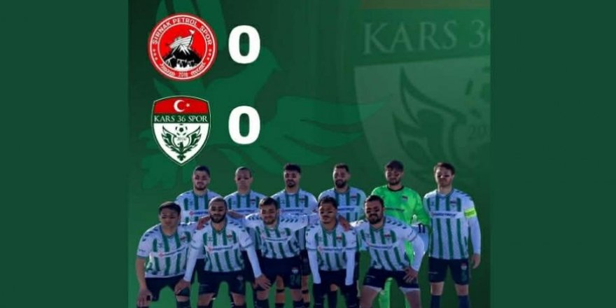Şırnak Petrol – Kars 36 Spor Karşılaşması Golsüz Sona Erdi