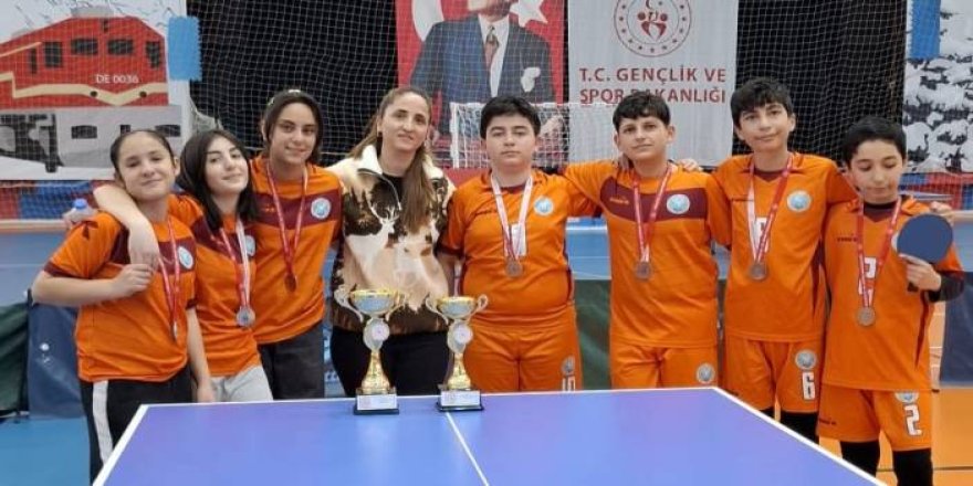 Kars'ta Okul Sporları Masa Tenisi İl Birinciliği Tamamlandı