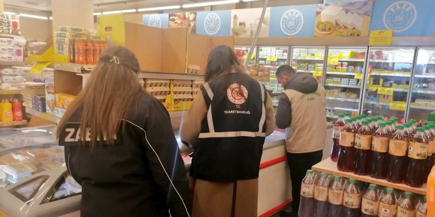 Kars'ta Ramazan ayı öncesi denetimler sürüyor