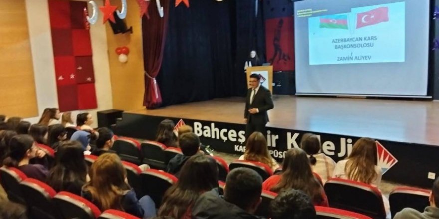 Zamin Aliyev Bahçeşehir Koleji’nde öğrencilerle buluştu