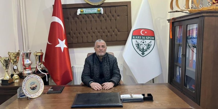 Kars 36 Spor başkanı istifa etti