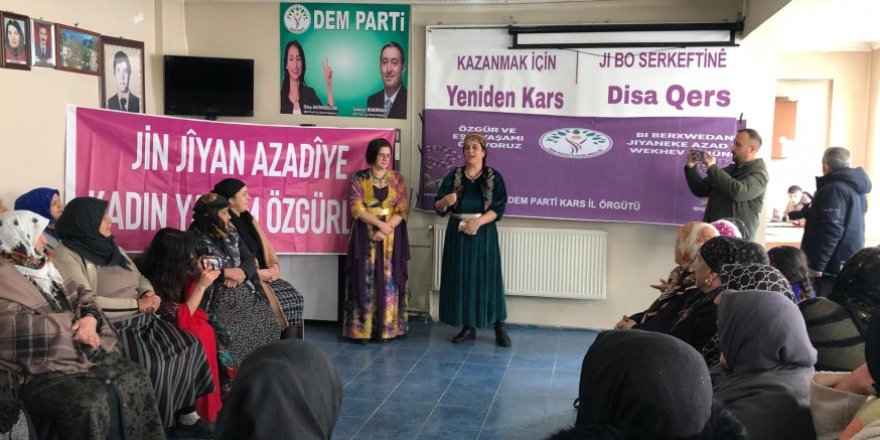 Kars DEM Parti 8 Mart'ı müziksiz ve halaysız kutladı