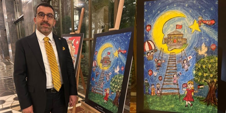 Milletvekili Çalkın’dan 23 Nisan Resim Sergisine Ziyaret