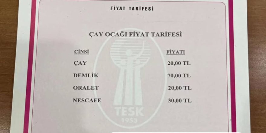 Kars’ta Çay Fiyatlarına Zam: Yeni Tarife Yürürlükte