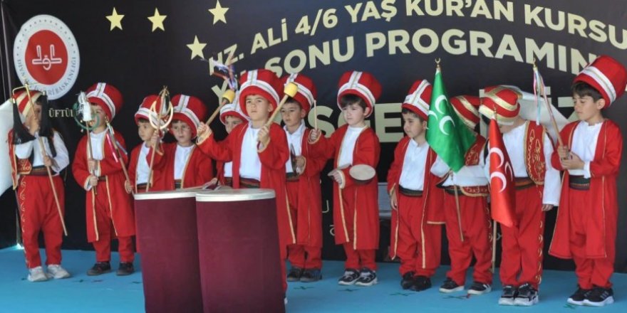 Hz. Ali 4-6 Yaş Kur’an Kursu’nda coşkulu kapanış programı