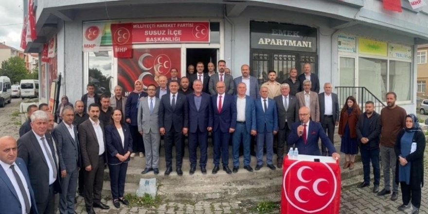 MHP Susuz İlçe Başkanlığı yeni binası coşkulu törenle açıldı