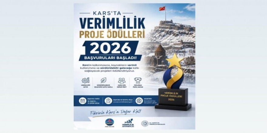 Kars'ta Verimlilik Proje Ödülleri 2026 Başvuruları Başladı