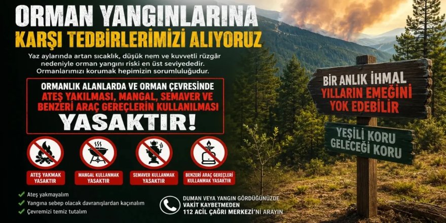Kars'ta Ormanlık Alanlara Girişler Yasaklandı