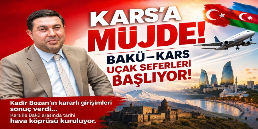 Kars ile Bakü arasında tarihi hava köprüsü kuruluyor