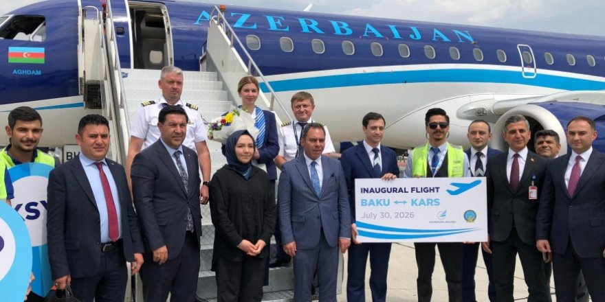 Bakü–Kars Direkt Uçuşları Resmen Başladı! İlk AZAL Uçağı Kars'ta Törenle Karşılandı