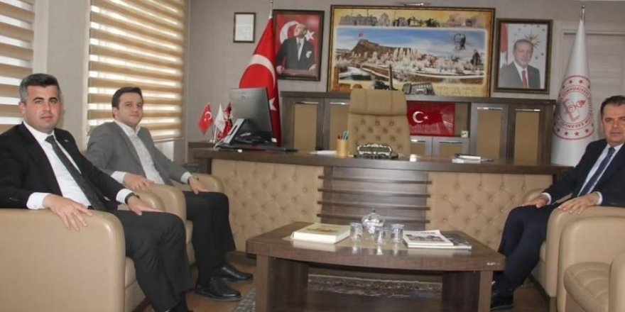Kaymakamlardan Milli Eğitim Müdürü Vasıf Munis’e Ziyaret