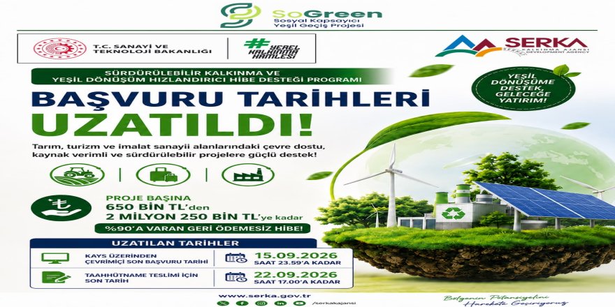 Hibe Desteği programı başvuru süreleri uzatıldı