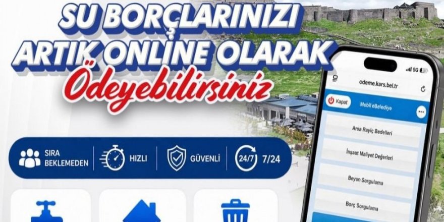 Kars Belediyesi’nden Online Ödeme Kolaylığı