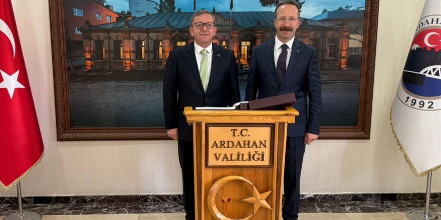 Vali Polat’tan Ardahan Valisi Yamlı’ya hayırlı olsun Ziyareti