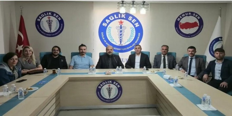 Devlet Hastanesi yönetiminden Sağlık-Sen Kars Şubesi'ne ziyaret