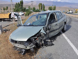 Kağızman’da trafik kazası