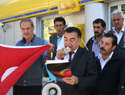 Terör olaylarına protesto