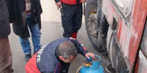 İtfaiyenin mazot deposu dondu