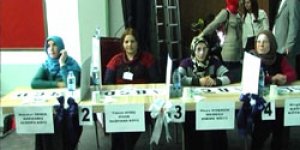 Kadın çiftçiler yarıştı