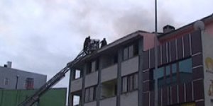 Kazımpaşada çatı yangını