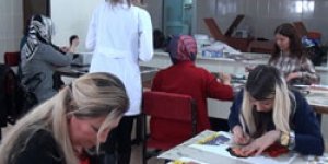 Kadınlar kış aylarını kurslarda