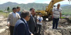 Selden zarar köylerde inceleme yapıldı