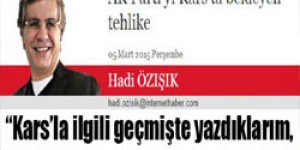 AK Parti’yi Kars’ta bekleyen tehlike
