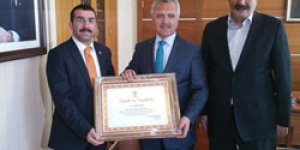 İl Başkanına Teşekkür Belgesi