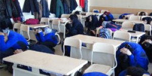 Fen Lisesi’nde deprem tatbikatı