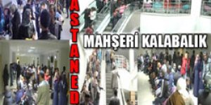 Hastanede mahşeri kalabalık