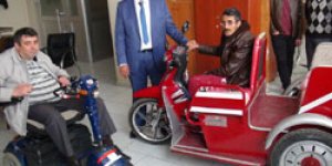 Durbaba engelli motoruna kavuştu