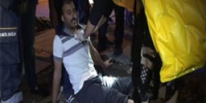 Yayanın ayağı logar kapağına sıkıştı